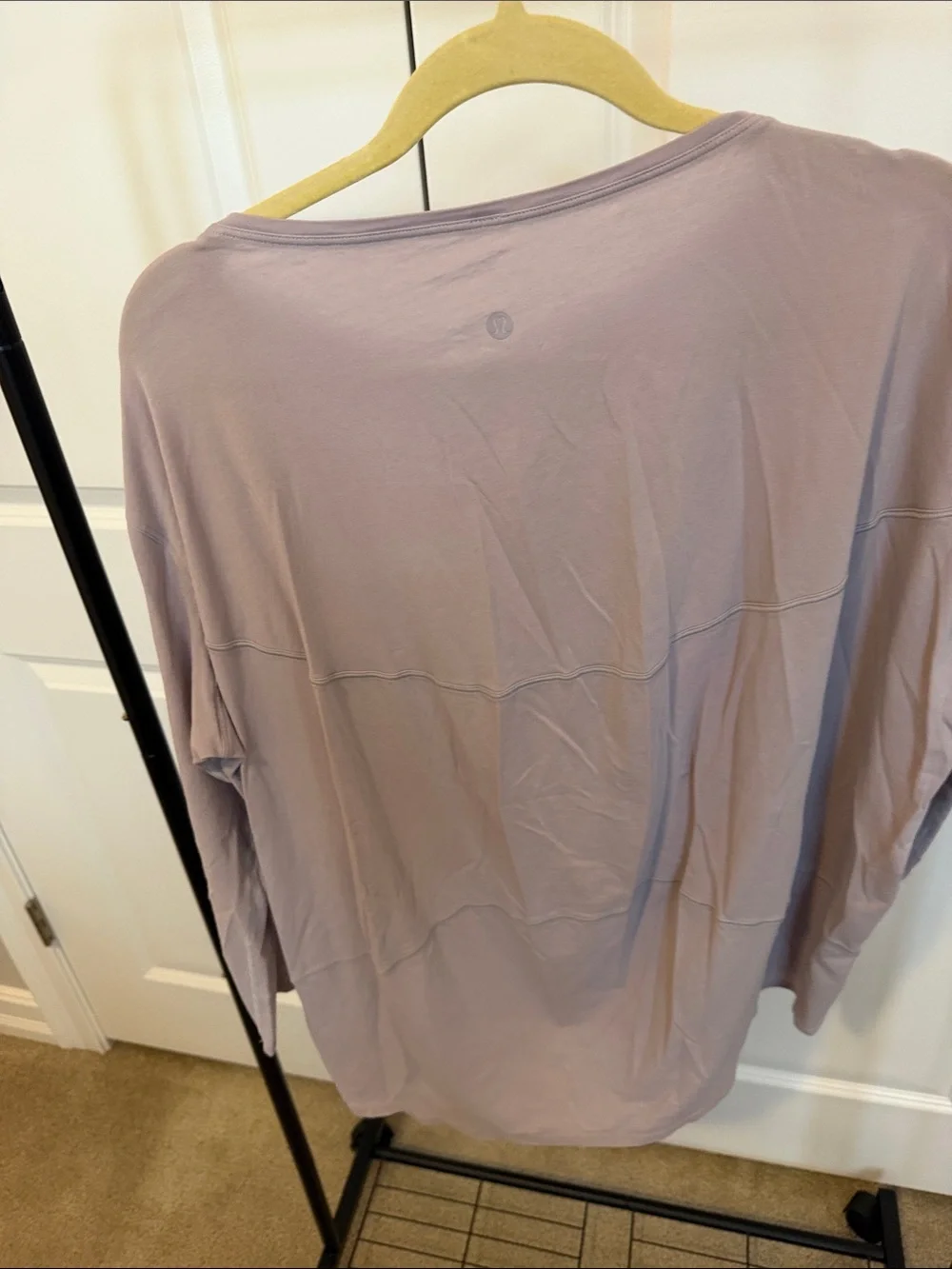 lululemon Lavender Long Sleeve Scoop Neck Tee Size 10